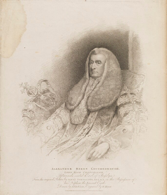 Alexander wedderburn, 1st earl of rosslyn (lord loughborough) when lord loughborough npg d14611