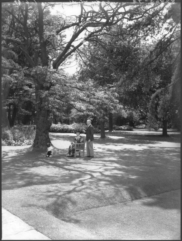 Sir archibald dennis flower; florence (née keane), lady flower npg x37162