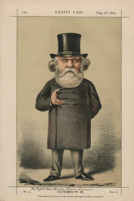 Sir austen henry layard ('statesmen, no. 30.') npg d43394