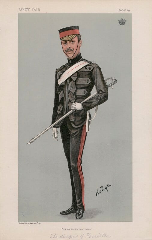 James albert edward hamilton, 3rd duke of abercorn ('men of the day. no. 739.') npg d44948