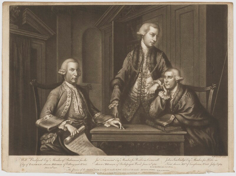 William beckford; john sawbridge; james townsend npg d39268