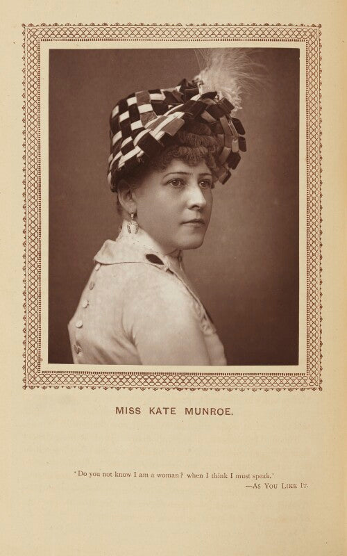 Katherine ('kate') munroe (mrs miles) as the duchess of epsom downs in 'the merry duchess' npg ax9279