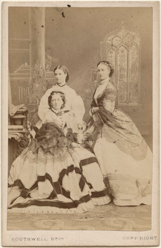 Louise, queen of denmark; maria feodorovna, empress of russia (princess dagmar); queen alexandra npg x46538