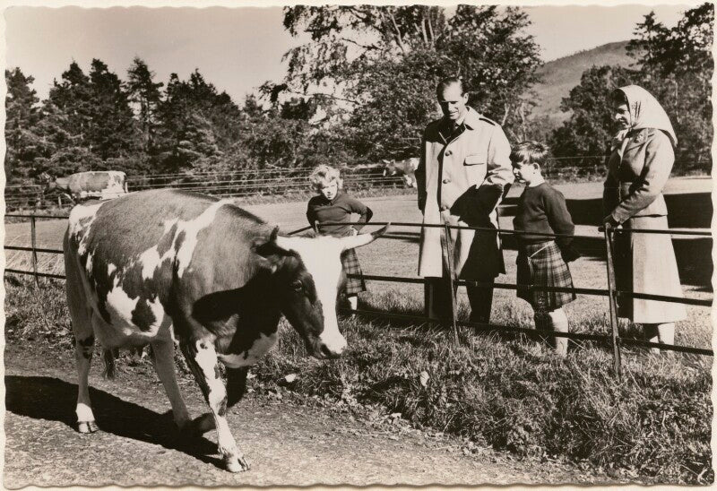 'the royal family at balmoral' (princess anne; prince philip, duke of edinburgh; king charles iii; queen elizabeth ii) npg x193033