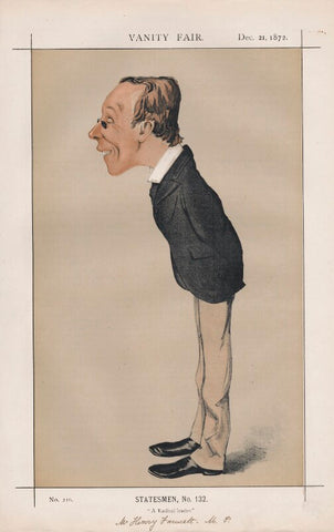 Henry Fawcett ('Statesmen, No. 132.') NPG D43567