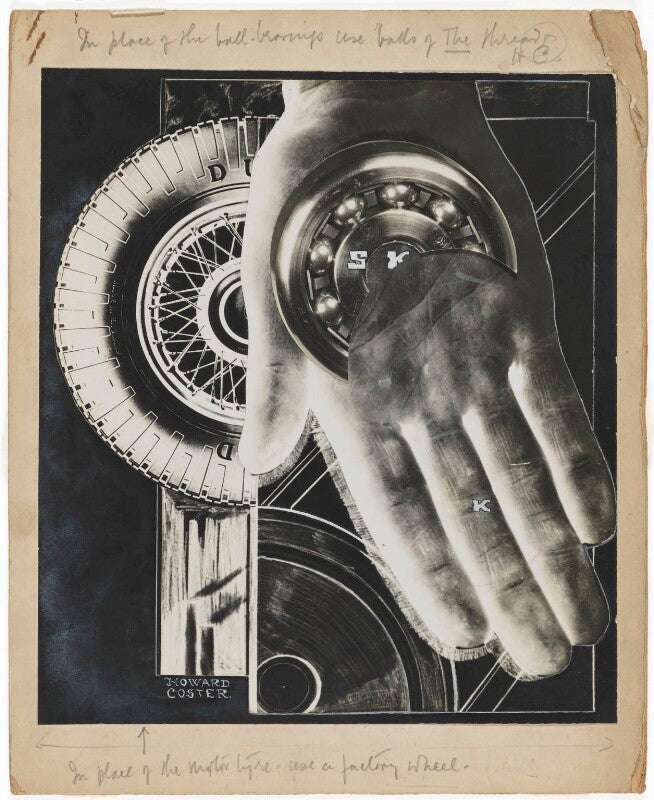 Skf ball bearings advertisement montage npg x10677