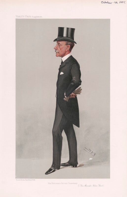 Alexander nelson hood, 4th duke of bronté ('men of the day. no. 977. "the princess's private secretary"') npg d45298