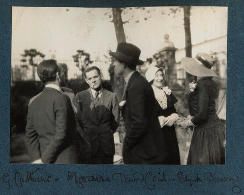 Georges Cattaui; Alberto Moravia (né Pincherle); Lord David Cecil; Elizabeth Bowen; Lady Ottoline Morrell NPG Ax143427