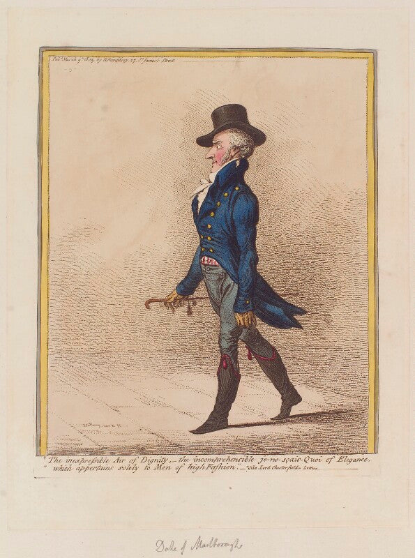 George spencer churchill, 5th duke of marlborough ('the inexpressible air of dignity,   ') npg d12802