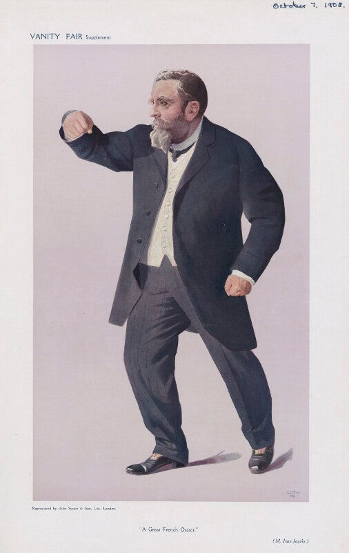 Jean leon jaurès ('men of the day. no. 1139. "a great french orator."') npg d45453