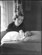 Hon. Elizabeth Mary Lionel Margaret Healing (née Petre); Michael Lionel Kingsbury Healing NPG x37368