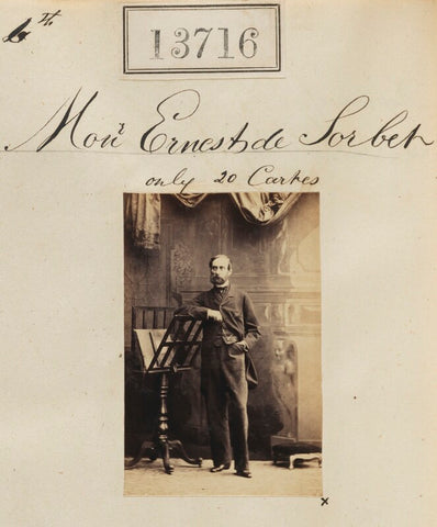 Monsieur Ernest de Sorbet NPG Ax63347