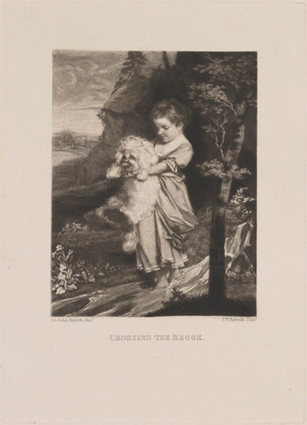 'Crossing the brook' (Hester Frances (née Cholmondeley), Lady Bellingham) NPG D14574