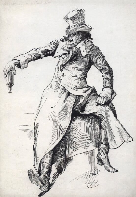 Sir henry irving as dubosc in 'the lyons mail' npg d94