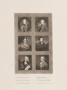 Sir Robert Fletcher; Monsieur Gaultere; Charles Lucas; General Conway; Francis Hargrave; Sir Ralph Noel Milbanke, 6th Bt NPG D14981