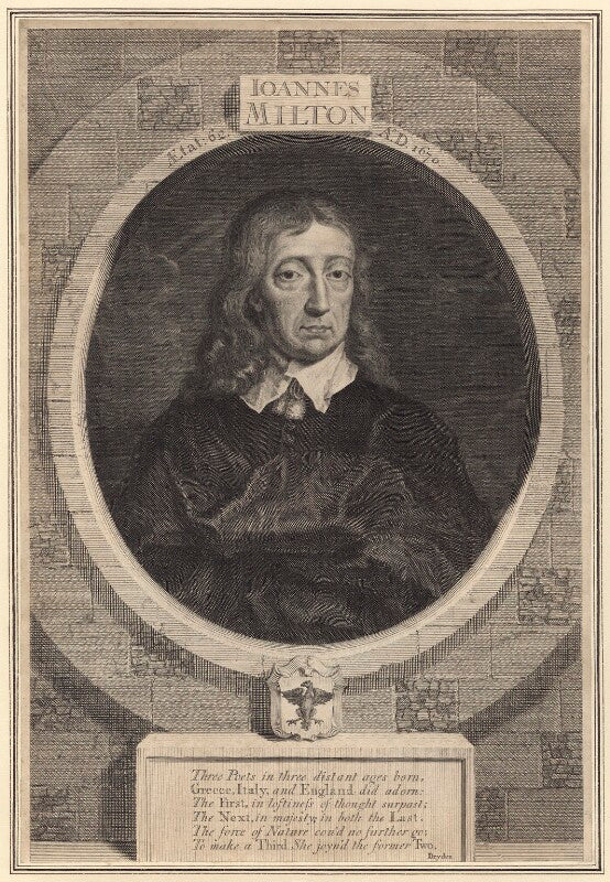 John milton npg d30109