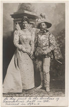 Queen Mary when Duchess of York as a Lady of the Court of Marguerite de Valois and King George V when Duke of York as George Clifford, Earl of Cumberland NPG x193278