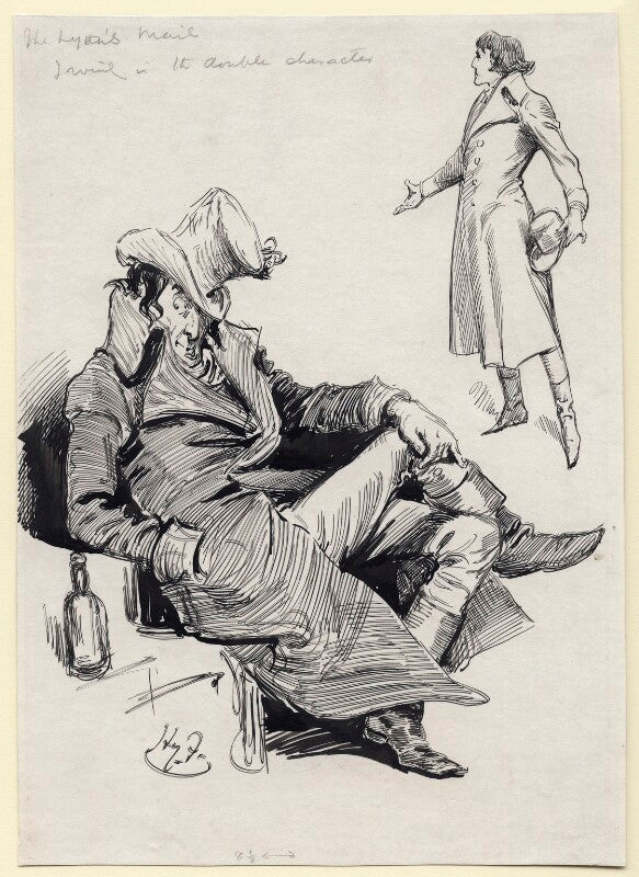 Sir henry irving as dubosc in 'the lyons mail' npg d117