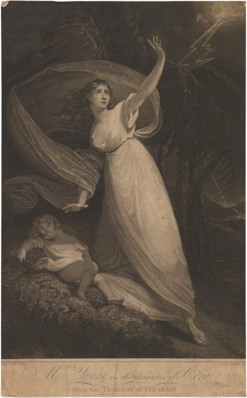 Mrs young in the character of cora from the tragedy of pizarro npg d36273