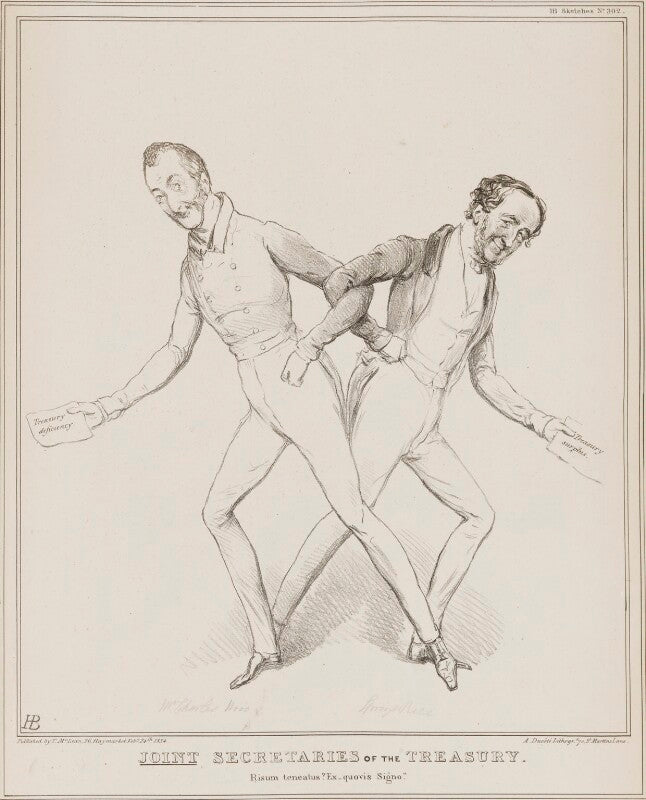 Joint secretaries of the treasury (charles wood, 1st viscount halifax; thomas spring rice, 1st baron monteagle of brandon) npg d41237