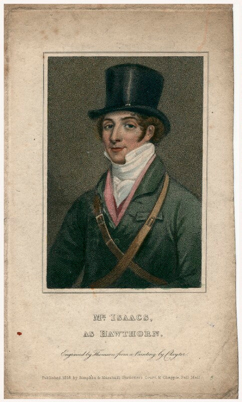 John isaacs as hawthorn in bickerstaff's 'love in a village' npg d8690