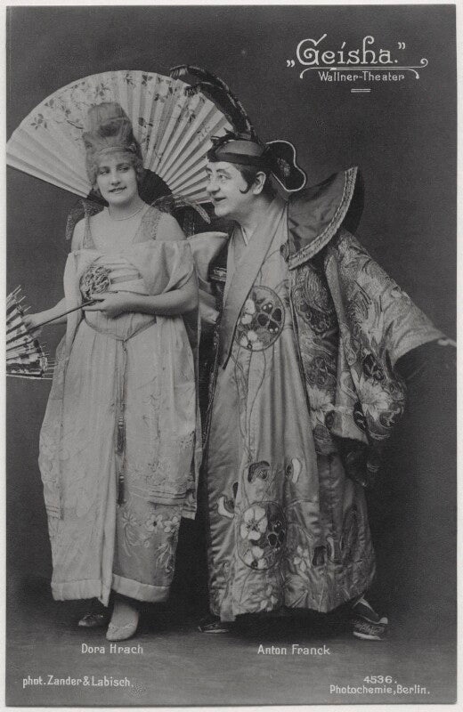 Dora hrach and anton franck in 'geisha' npg x138905