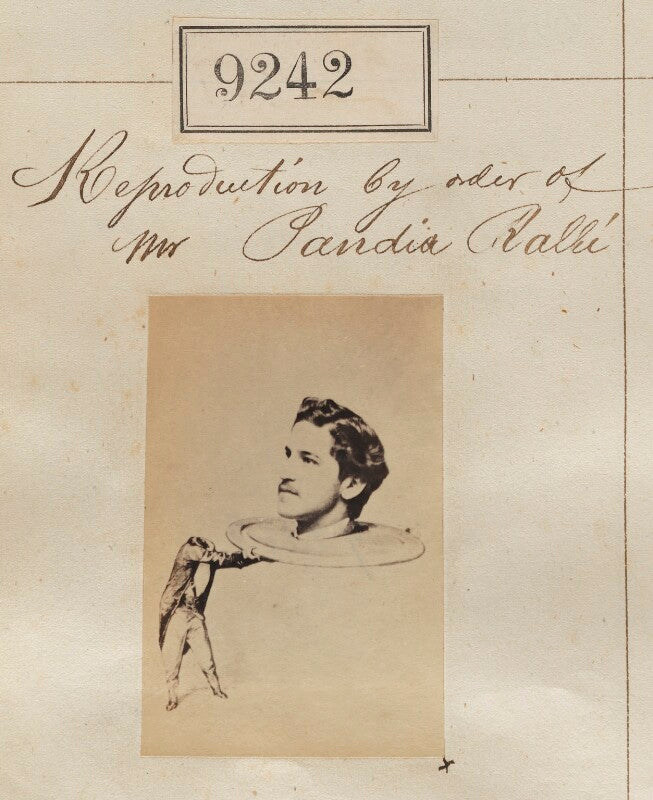 'reproduction by order of mr pandia ralli' npg ax59065