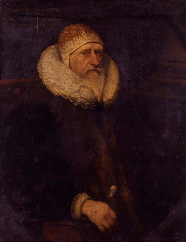 Unknown man, formerly known as charles howard, 1st earl of nottingham npg 1931