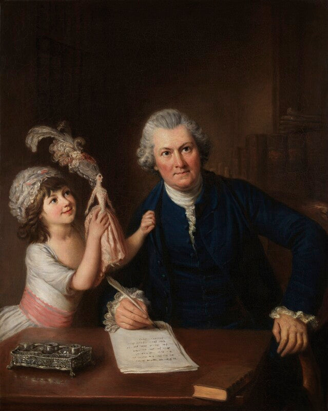 Christopher anstey and his daughter mary ann npg 3084
