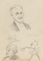 Edward Rimbault Dibdin, Henry A Cole and an unknown dancer NPG D43195