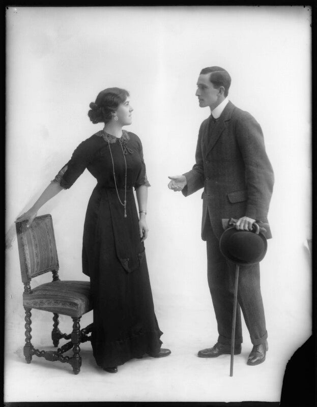 Margaret chute as mrs cowper cowper; g. trevor roller as parker in 'lady windermere's fan' npg x103958