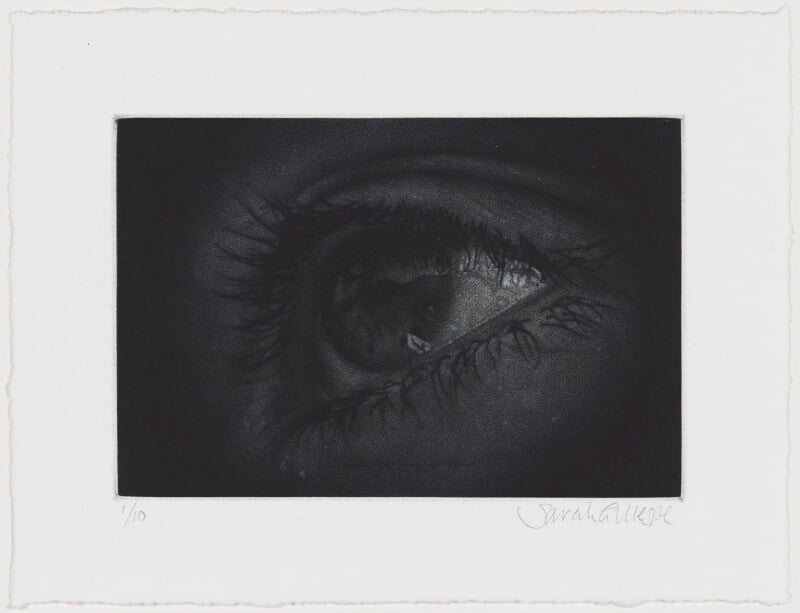Mezzotint of an eye npg d49616