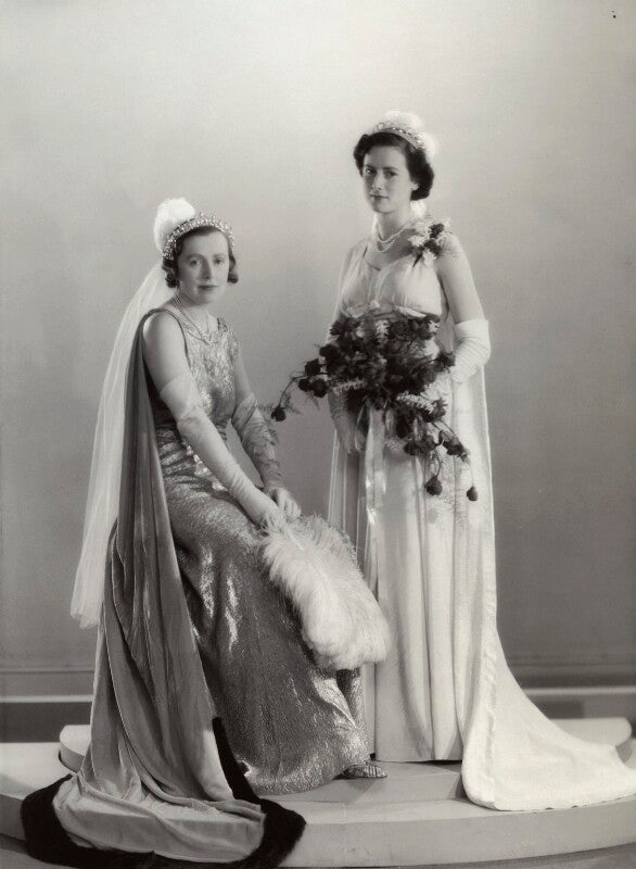 Alexandrina (née von der heydt), lady domvile; miranda ferguson (née domvile) npg x84089