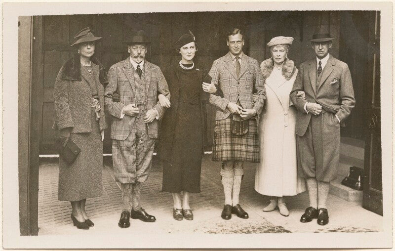 Princess marina, duchess of kent and prince george, duke of kent with their parents npg x193099