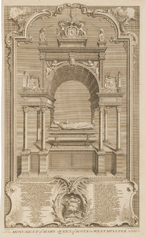 The monument of mary, queen of scots in westminster abbey npg d31821