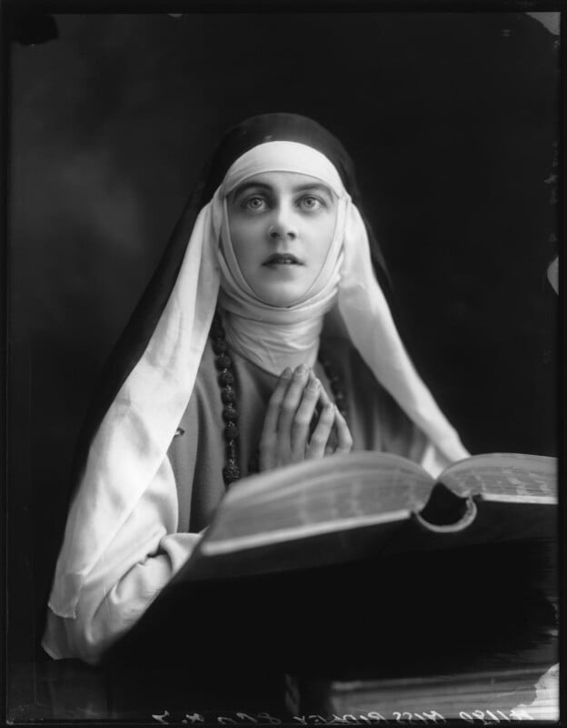 Muriel ridley as the nun in 'the miracle' npg x103483