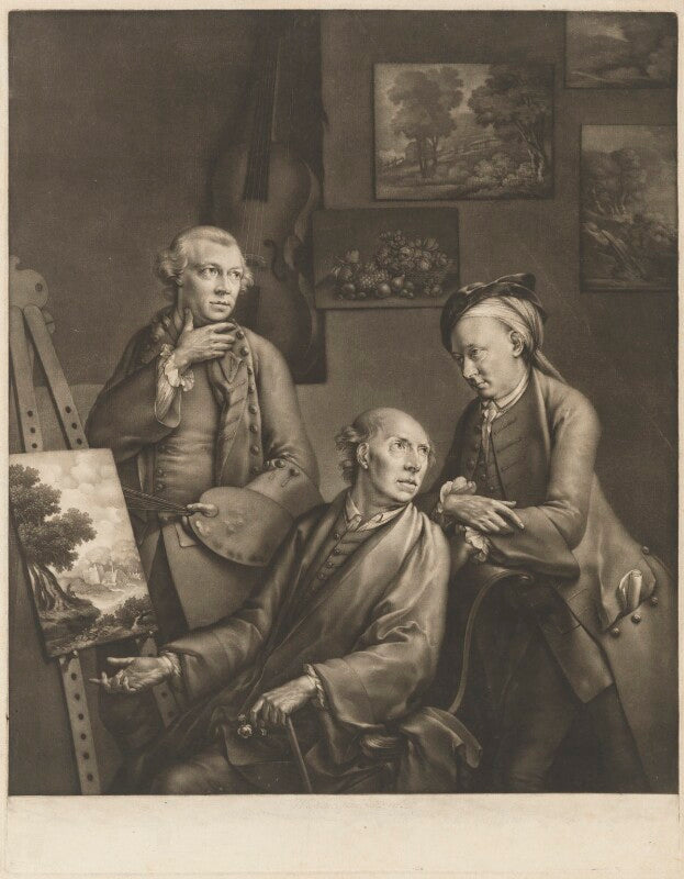 'the three smiths; brothers, and painters' npg d41738