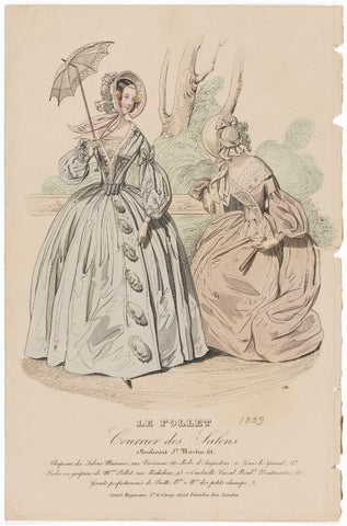 Walking or carriage costume, September 1839 NPG D47764