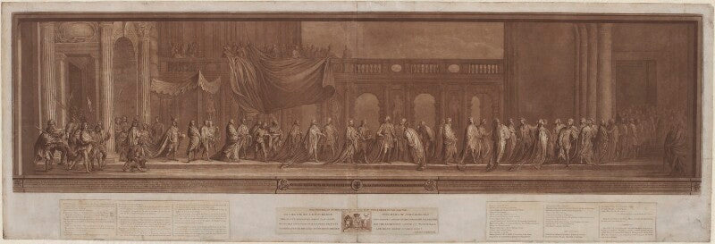 The procession of the knights of the most noble order of the garter npg d11097
