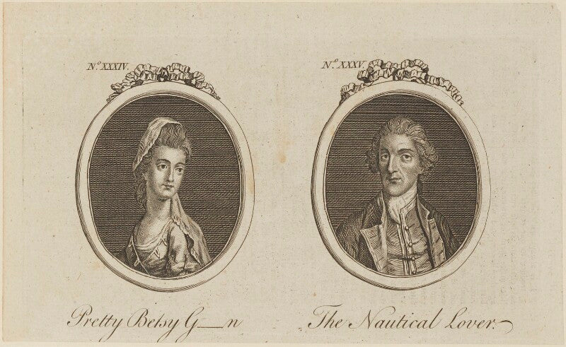 'pretty betsy g n and the nautical lover' (betsy green; john byron) npg d14473