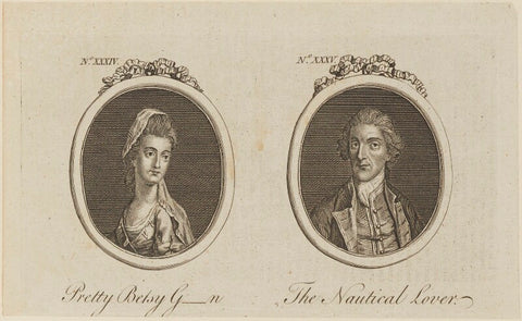 'Pretty Betsy G-n and The Nautical Lover' (Betsy Green; John Byron) NPG D14473