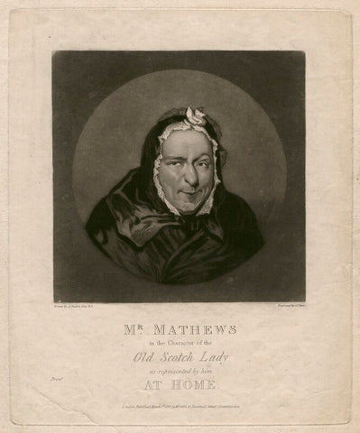 Charles Mathews as the Old Scotch Lady in 'At Home' NPG D3684