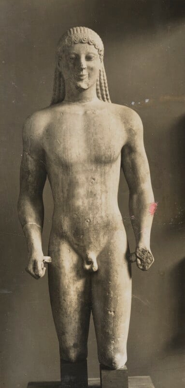 Statue in the athens museum npg ax183180