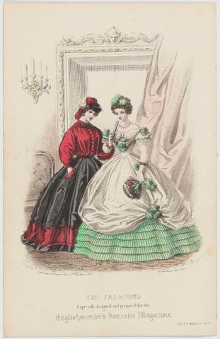 'The Fashions'. Morning and ball dress, December 1861 NPG D47994
