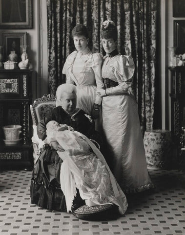 Prince Edward, Duke of Windsor (King Edward VIII); Queen Victoria; Queen Mary; Queen Alexandra NPG x20793