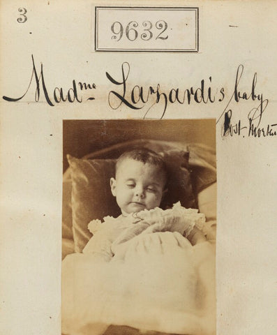 'Madame Lazardi's baby - post-mortem' NPG Ax59370