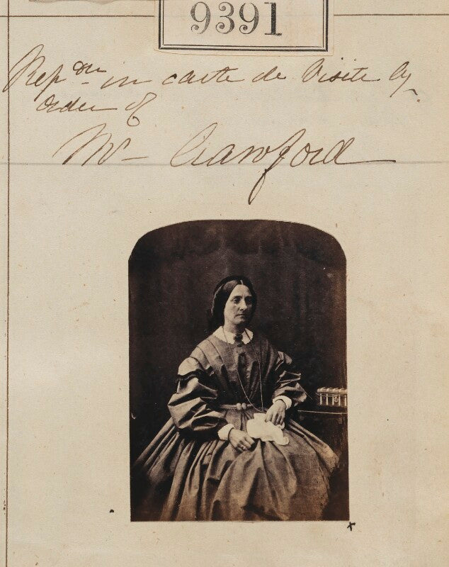 'reproduction in carte de visite by order of mr crawford' npg ax59197