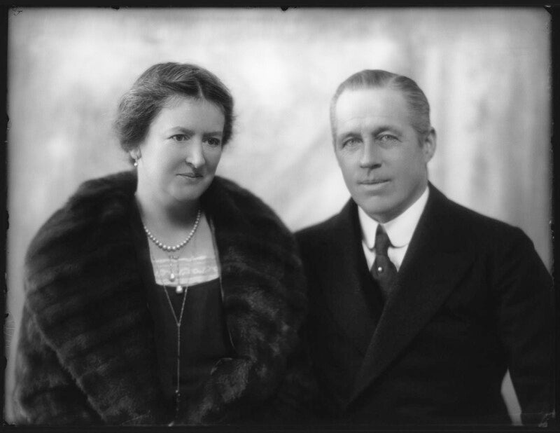 Edith laura lawson johnston (née st john), lady luke; george lawson johnston, 1st baron luke npg x124127