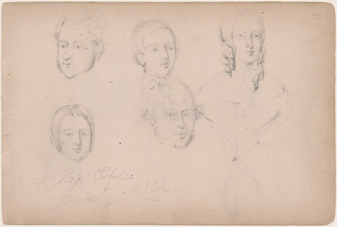 Five unknown sitters NPG D23313(29)