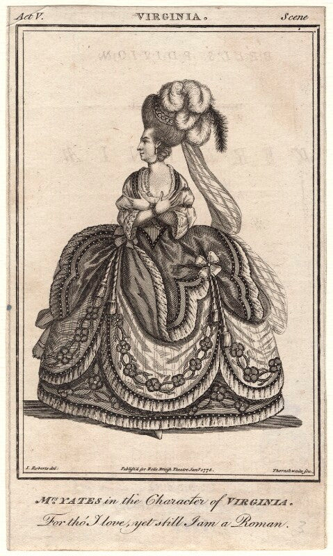 Mary ann yates as virginia in crisp's 'virginia' npg d8931